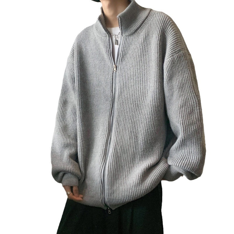 Men's Knitted Shirt Idle Style High-grade Japanese-style Retro Loose