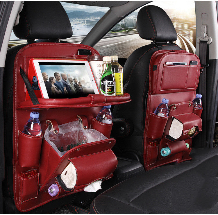 Pad-Bag Organizer Tray Car-Seat Car-Trash-Can Auto-Accessories Foldable Table Travel