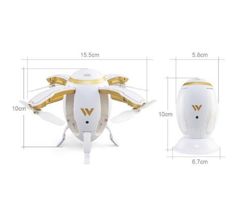 Wireless Transformable Egg Drone G-Sensor Folding RC Quadcopter W5 Aircaft