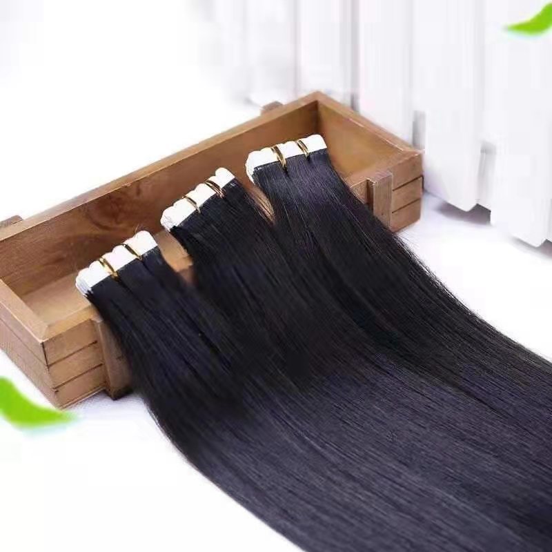 Patch straight hair wig