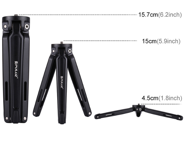 Compatible with Apple, Mobile phone metal mini tripod Desktop tripod