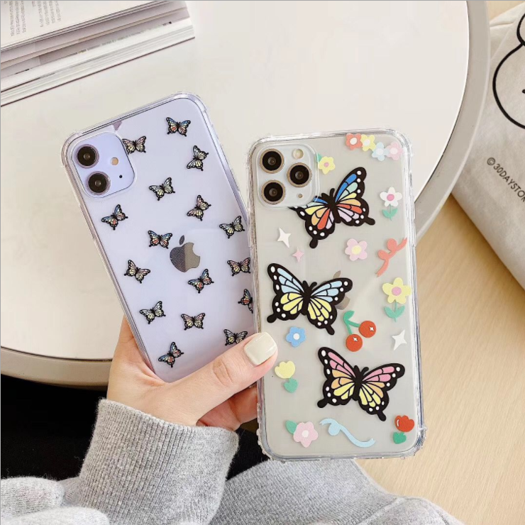 Color butterfly phone case