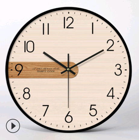 Metal frame modern minimalist Nordic wall clock living room bedroom home clock creative personality mute quartz clock