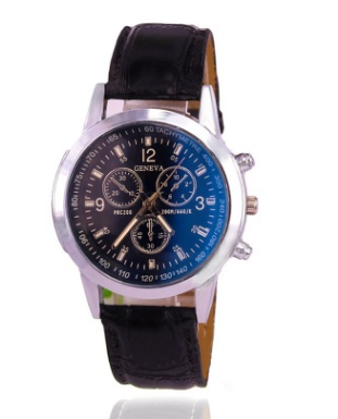 Faux Leather Analog Watch  Waterproof