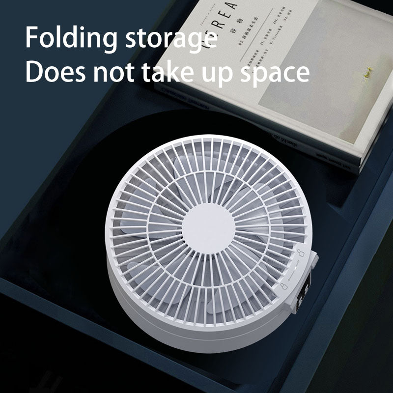 2023 Remote Control Portable Rechargeable Ceiling Usb Electric Folding Fan Night Light Air Cooler Home-appliance Home