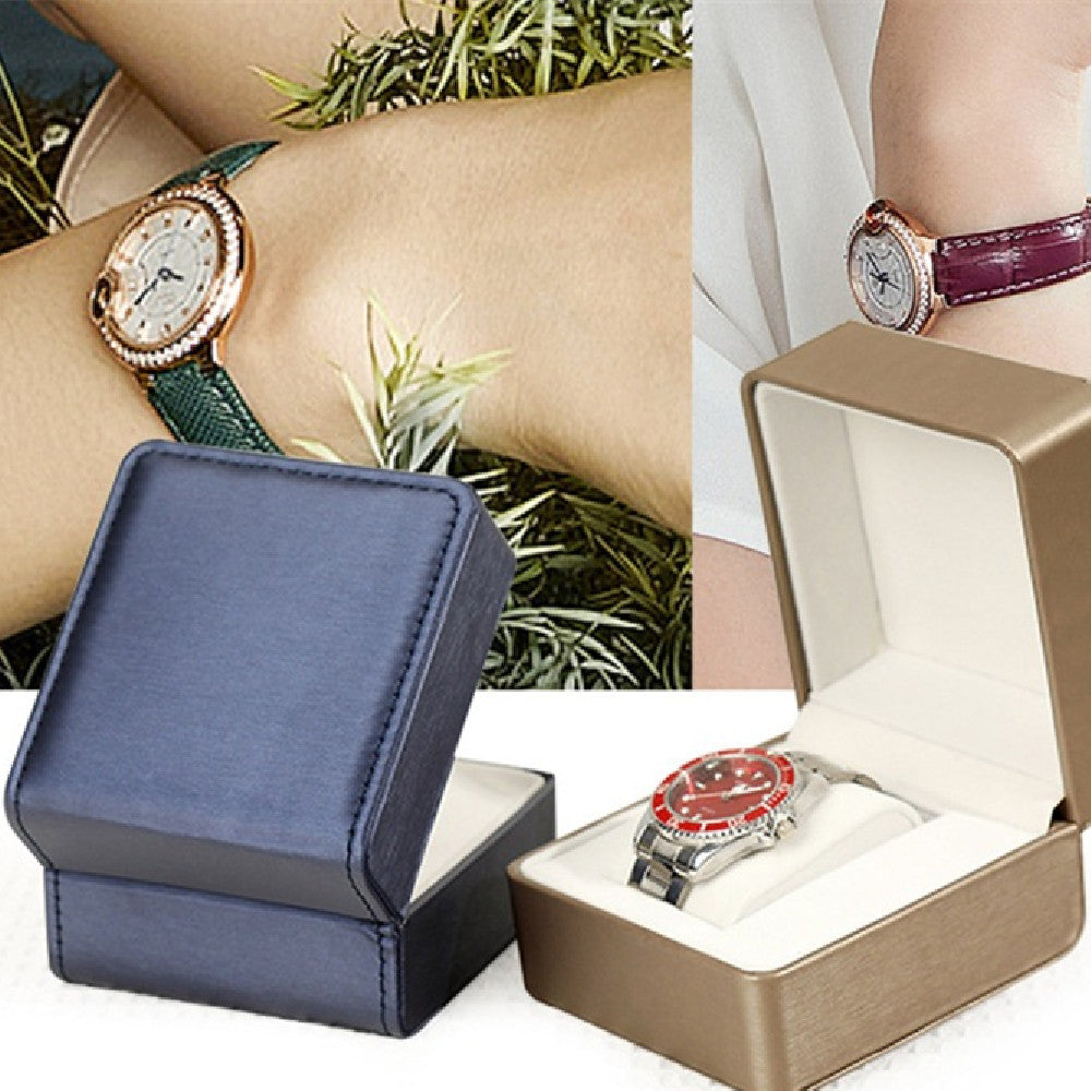 Premium Pu Storagesingle Watch Box For Valentine