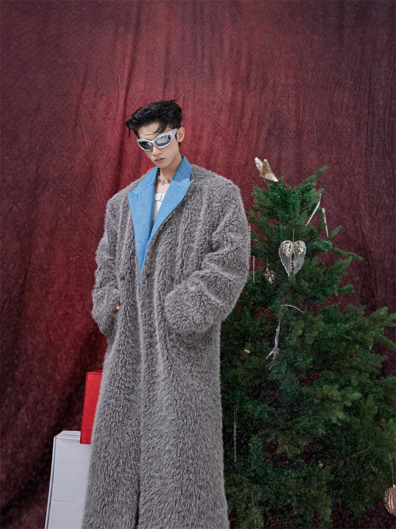 Men's Mink-proof Long Fur Coat