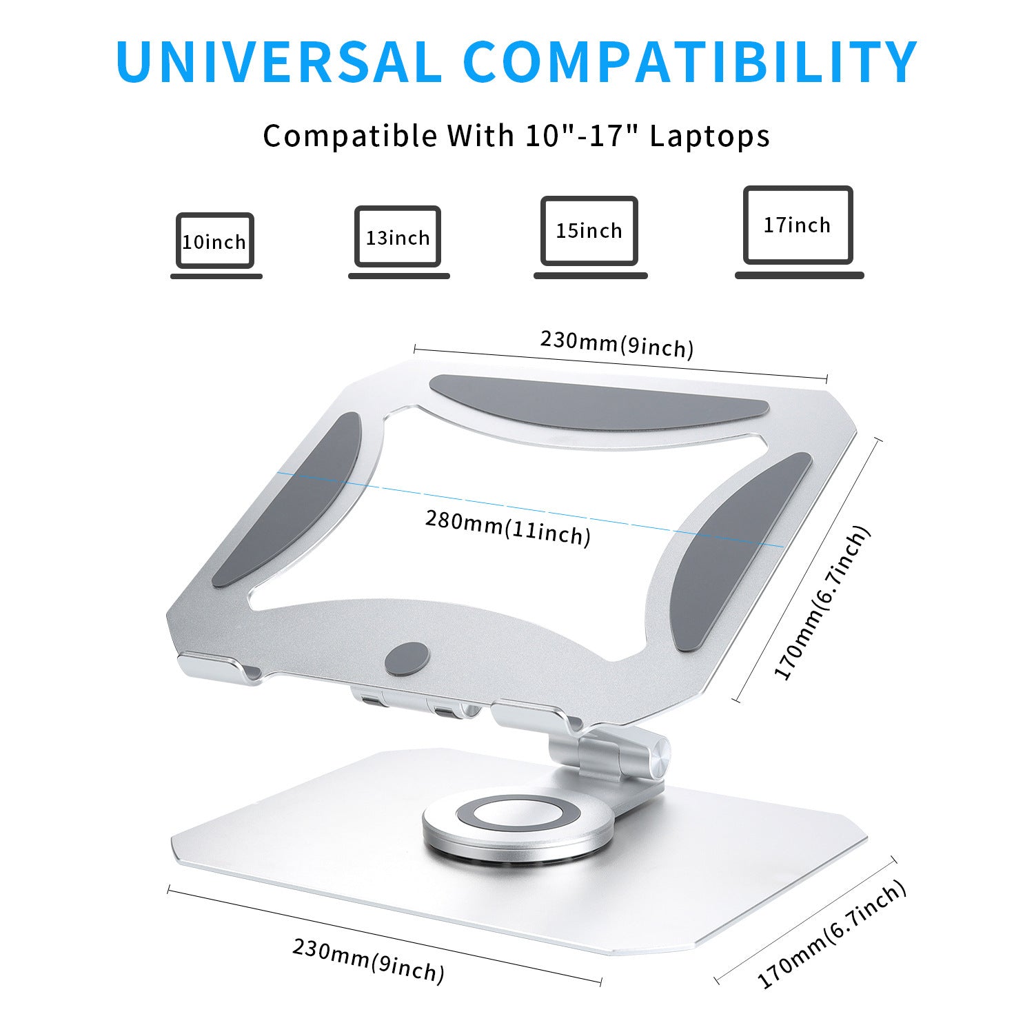 360 Degree Rotating Desktop Laptop Stand