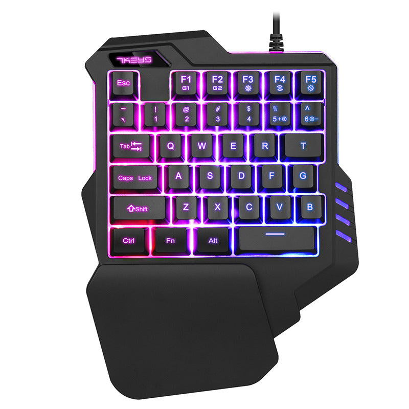 One-handed RGB Mechanical Gaming Keypad