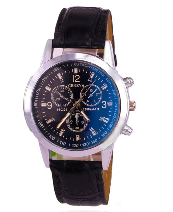 Faux Leather Analog Watch  Waterproof