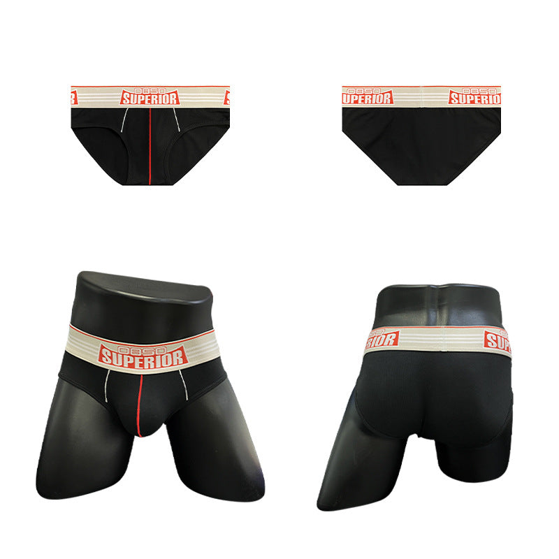 Men's Underwear Low Waist Cotton Sports Fitness Briefs