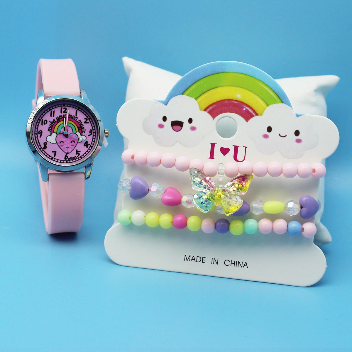 Cartoon Cute Children's Watch Set