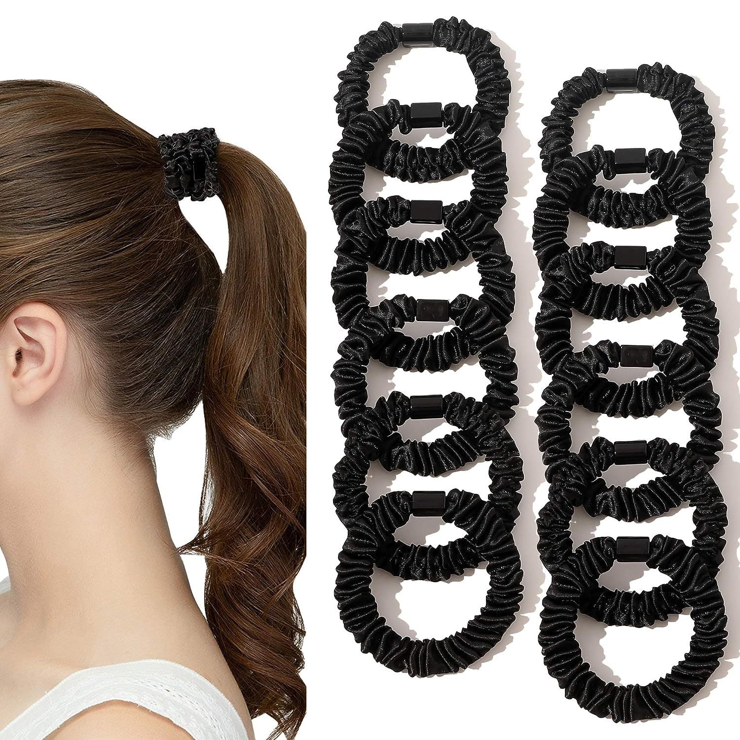 Basic Style Seamless Versatile Simple Black And White High Elastic Hair Bands